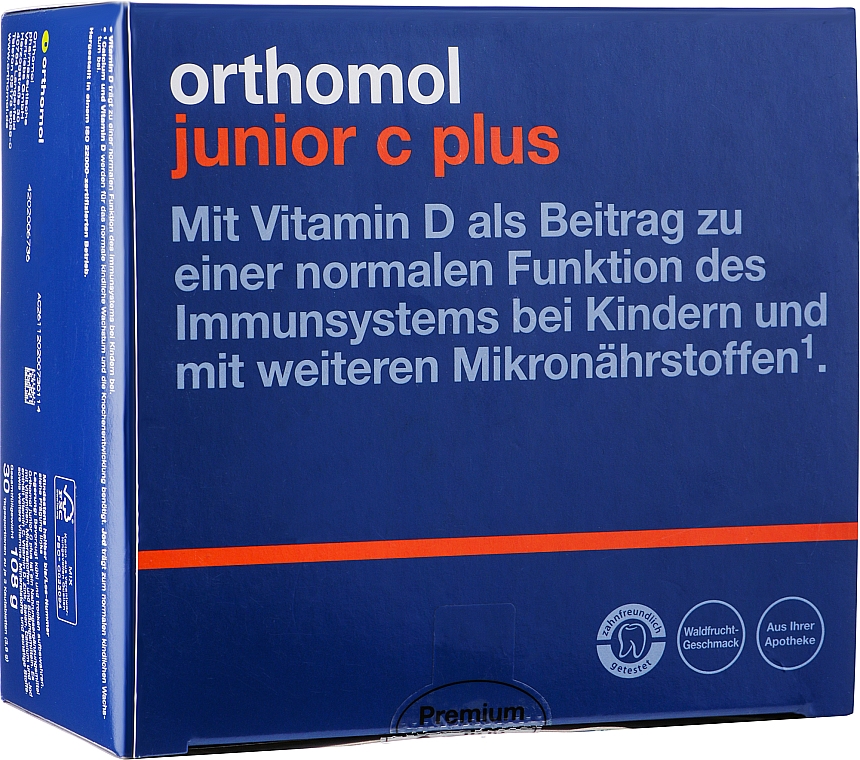 Витамины для детей "Junior C Plus", лесные ягоды - Orthomol Immun — фото N1