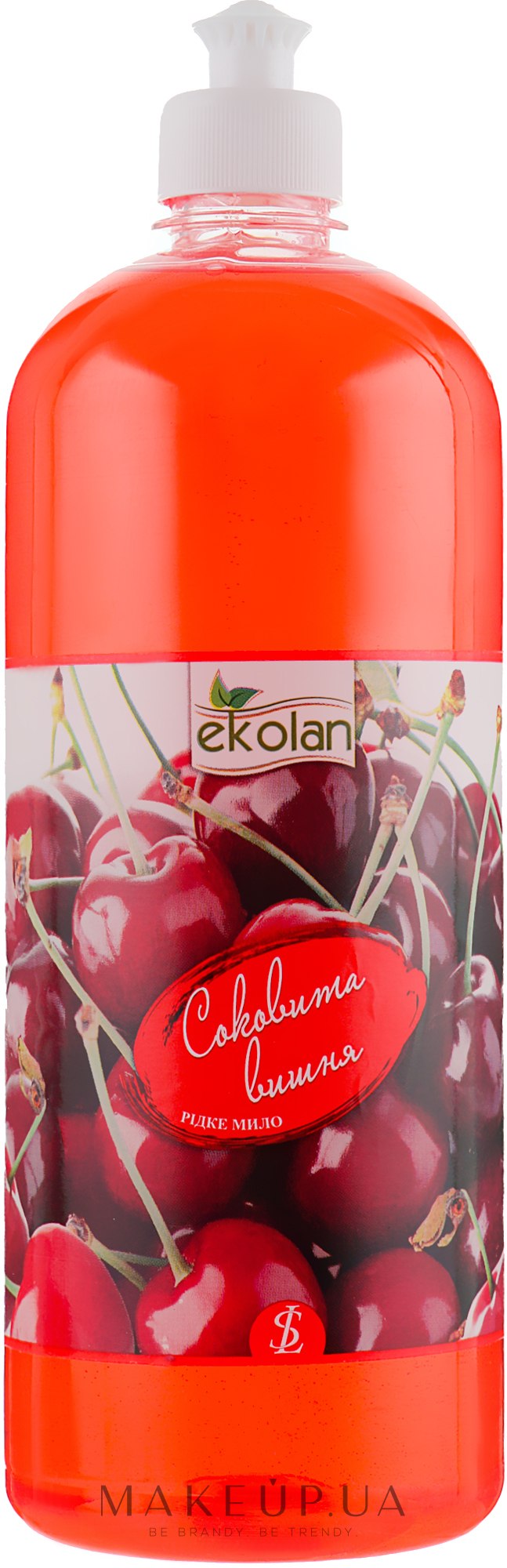 Жидкое мыло "Сочная вишня", пуш-пул - EkoLan — фото 1000ml