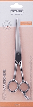 Ножиці перукарські, 19 см - Titania Hair Scissors Hook — фото N1