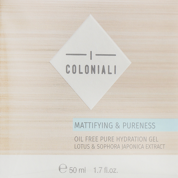 Матирующий увлажняющий гель без масла - I Coloniali Mattifying & Pureness Oil Free Pure Hydration Gel — фото N1