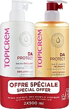 Духи, Парфюмерия, косметика Набор - Topicrem DA Protect (oil/500ml + balm/500ml)