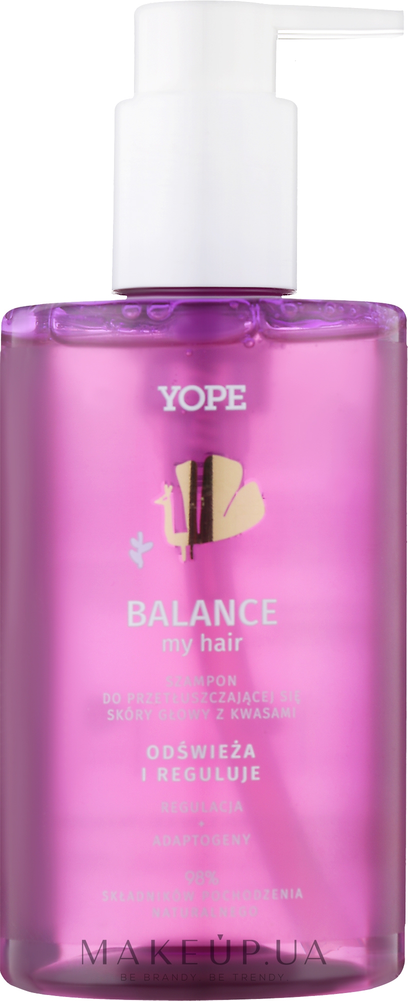 Балансирующий шампунь для жирной кожи головы - Yope Balance — фото 300ml