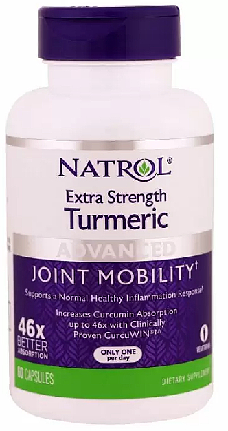 Екстракт куркуми - Natrol Extra Strength Turmeric — фото N1