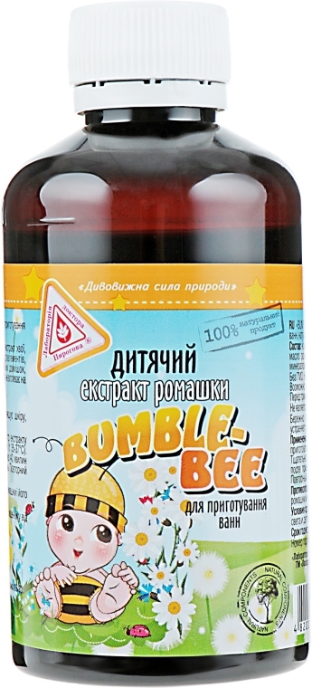 Екстракт ромашки "Bumble-Bee", дитячий, для приготування ванн - Лабораторія доктора Пирогова — фото N2