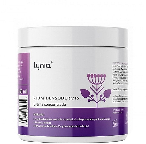 Зволожувальний і регенерувальний крем для тіла - Lynia Plum Densoderm Cream — фото N1