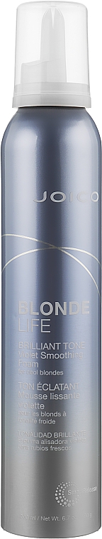 Фіолетовий розгладжувальний мус для збереження яскравості блонда - Joico Blonde Life Brilliant Tone Violet Foam Smoothing Foam — фото N3