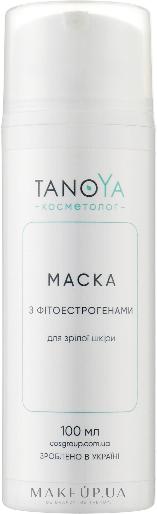 Маска з фітоестрогенами для зрілої шкіри - Tanoya Косметолог — фото 100ml