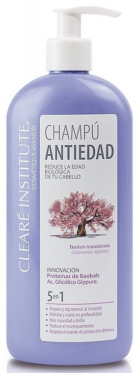 Антивозрастной шампунь для волос - Cleare Institute Shampoo Anti Ageing — фото N1