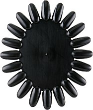 Палитра для гель-лаков и лаков овальная, черная - Avenir Cosmetics — фото N1