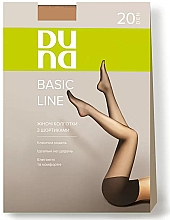 Парфумерія, косметика Колготки жіночі з шортиками "Basic Line", 20 Den, бронзові - Duna