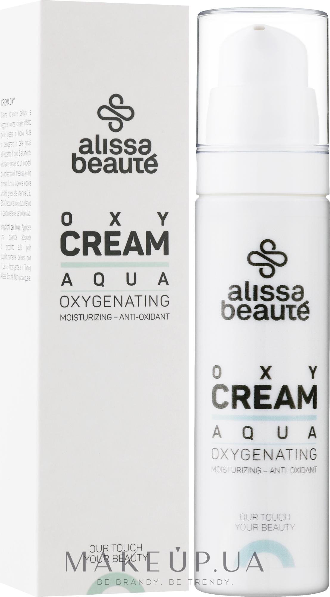Кисневий крем що насичує шкіру киснем, освітлює та зволожує - Alissa Beaute Aqua OXY Cream — фото 50ml
