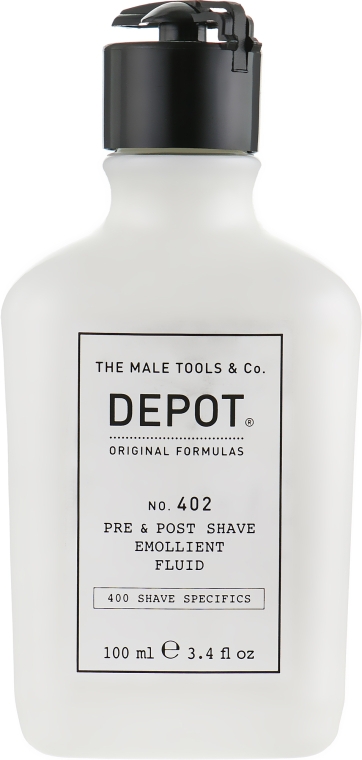 Смягчающая жидкость до и после бритья - Depot Shave Specifics 402 Pre & Post Shave Emollient Fluid  — фото N2