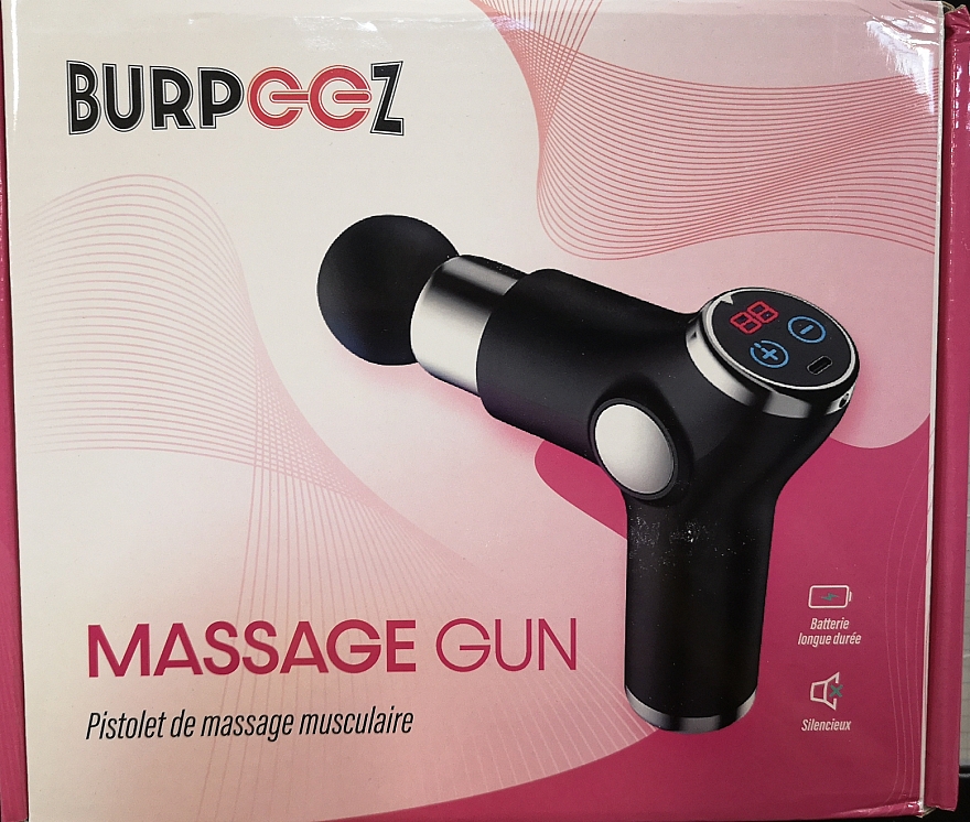Перкуссионный ручной массажер - Burpggz Massage Gun — фото N1