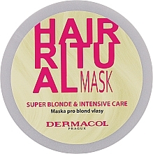 Маска для світлого волосся - Dermacol Hair Ritual Super Blonde Mask — фото N1