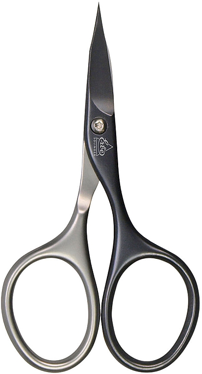 Комбинированные ножницы для ногтей черный/серебро 81582, 9 см - Erbe Solingen Titan-Edition Manicure Combi Nail Scissors Black Silver — фото N1