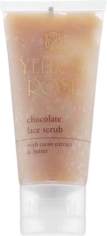 Энергетический шоколадный скраб - Yellow Rose Chocolate Face Scrub  — фото N1