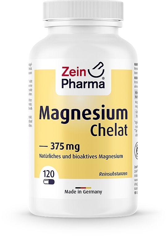 Пищевая добавка "Хелат магния", 375 мг, капсулы - ZeinPharma Magnesium Chelate — фото N1