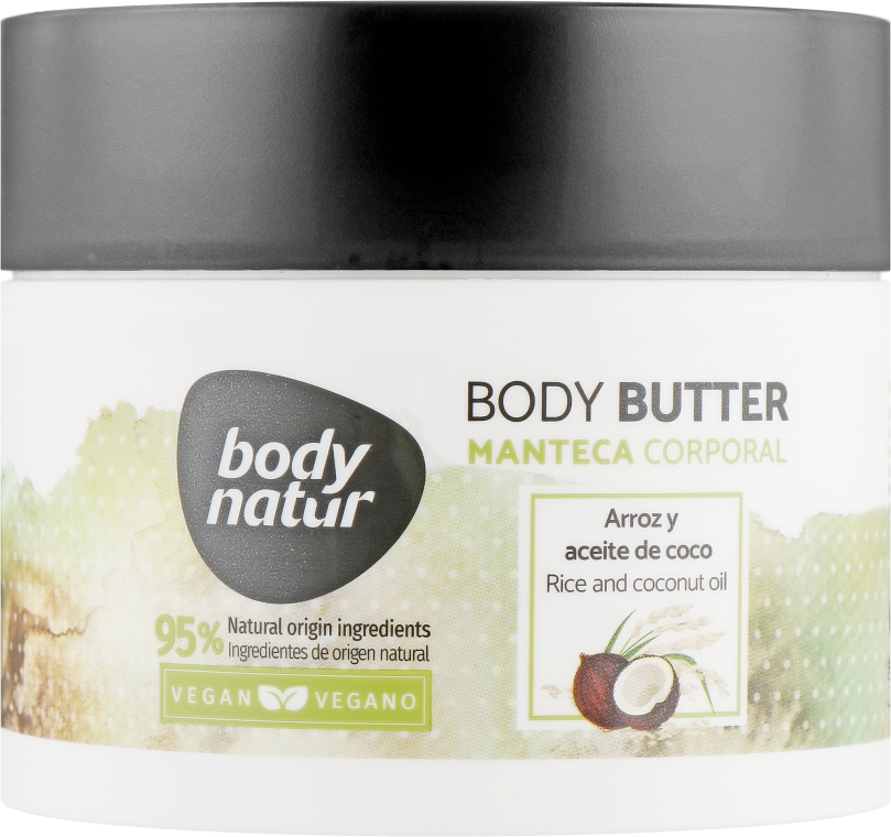 Батер для тіла з рисом і кокосом - Body Natur Rice and Coconut Oil Body Butter — фото N1