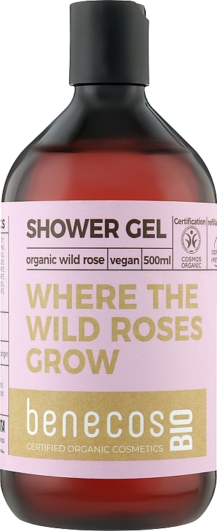 Гель для душа - Benecos Shower Gel Organic Wildrose — фото N1