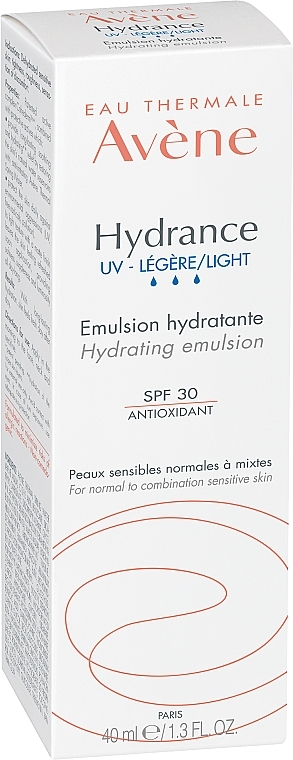 Зволожувальна емульсія для обличчя - Avene Eau Thermale Hydrance Light Hydrating Emulsion SPF 30 — фото N3