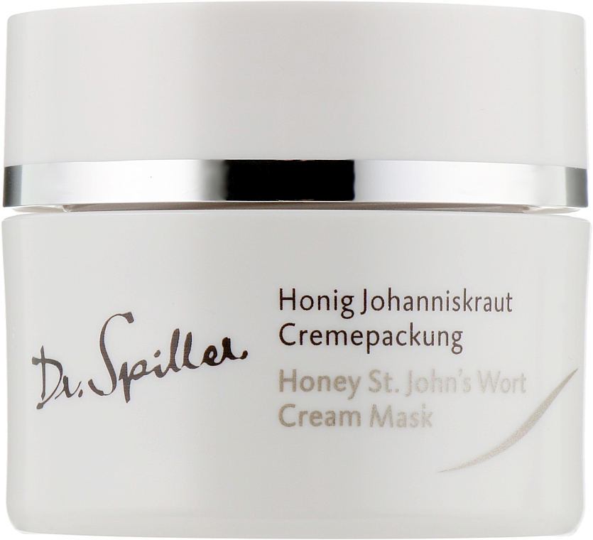 Увлажняющая и успокаивающая крем-маска с маслом зверобоя - Dr. Spiller Honey St.John’s Wort Cream Mask