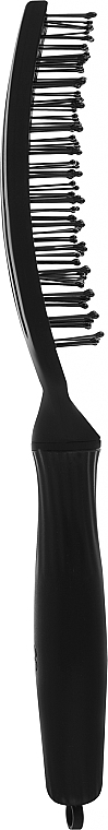 Щетка для укладки с двойной нейлоновой щетиной - Olivia Garden Finger Brush Medium Black — фото N2