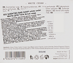 Мило для тіла "Білий кедр" - Depot Body Solutions № 602 Scented Bar Soap White Cedar — фото N3