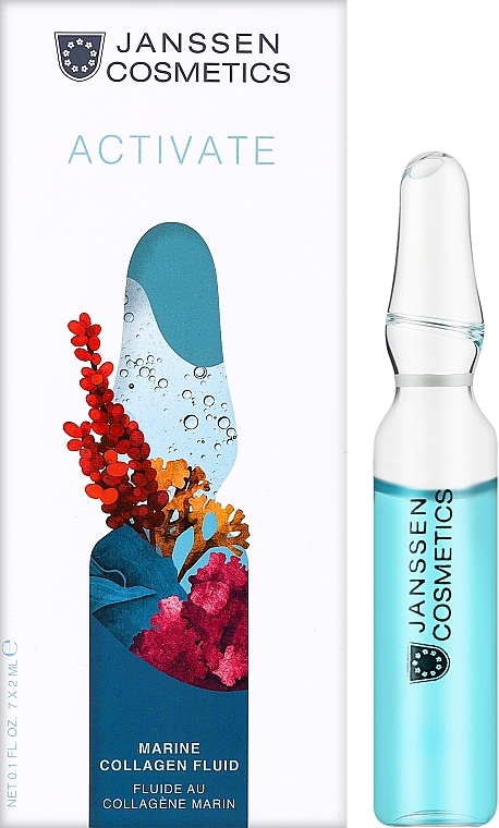 Укрепляющая антивозрастная сыворотка - Janssen Cosmetics Ampoules Marine Collagen Fluid — фото N1