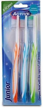 Набір зубних щіток, 8-12 років - Beauty Formulas Active Oral Care Junior — фото N1