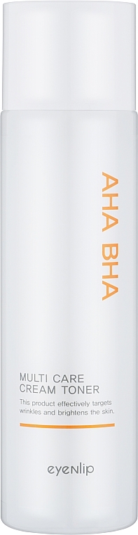 Мультифункціональний крем-тонер для обличчя з кислотами - Eyenlip AHA & BHA Multi Care Cream & Toner * — фото N1