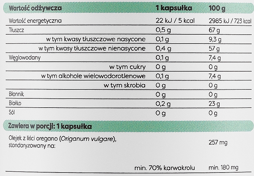 Капсули для імунітету "Олія орегано", 180 мг - Osavi Oregano Oil For Immunity 180 Mg — фото N3
