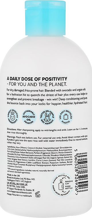 Кондиционер для волос "Восстановление и укреплени" - Happy Naturals Strengthen And Repair Conditioner — фото N2