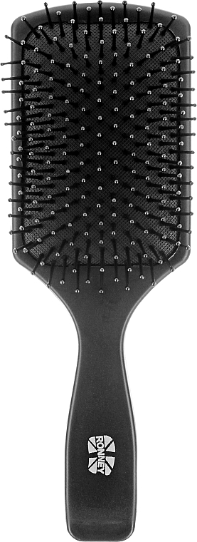 Расческа, 147 мм, черная - Ronney Professional Flat Brush — фото N1