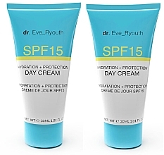 Набір - Dr. Eve_Ryouth Hydration + Protection Day Cream SPF15 Duo (d/cr/2x30ml) — фото N2