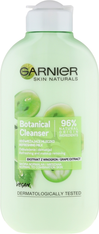 Молочко для снятия макияжа "Экстракт винограда" - Garnier Skin Naturals Botanical Grape Extract Cleanser Milk