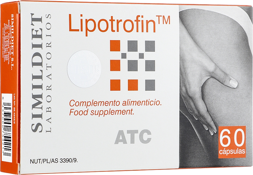 Пищевая добавка "Антивозрастное, дренажное, антицеллюлитное действие" - Simildiet Laboratorios Lipotrofin — фото N1