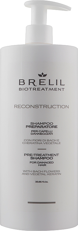 Підготовчий шампунь для волосся - Brelil BioTreatment Reconstruction Shampoo — фото N1