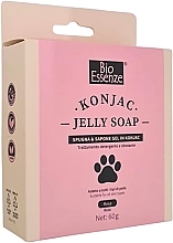 Парфумерія, косметика Набір - Bio Essenze Jelly Soap Rossa (sponge/1pcs + soap/60g)