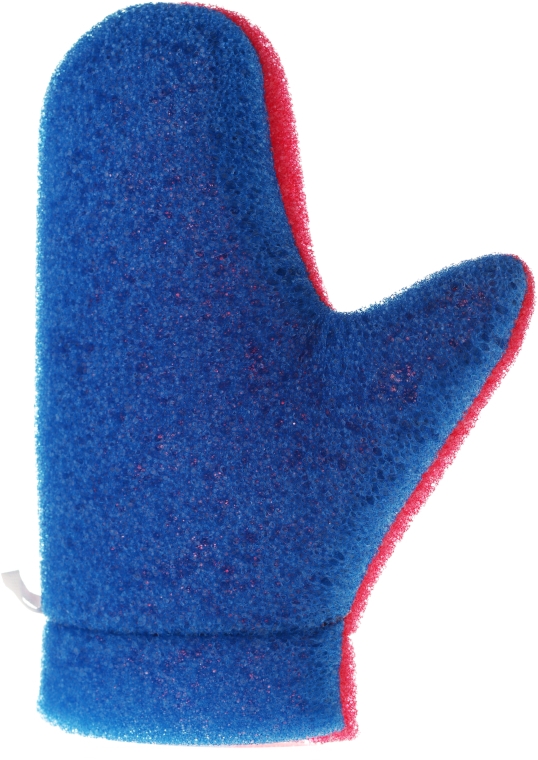 Рукавичка для массажа "Aqua", 6021, сине-розовая - Donegal Aqua Massage Glove — фото N1