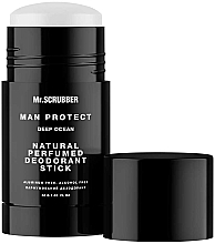 Натуральный парфюмированный дезодорант "Man Protect Deep Ocean" - Mr.Scrubber Natural Perfumed Deodorant Stick — фото N1