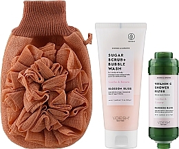 Набор - Voesh Complete Body Care Set Blossom Bliss (b/scrub/210g + sh/filter/70g + loofah/1pcs) — фото N2