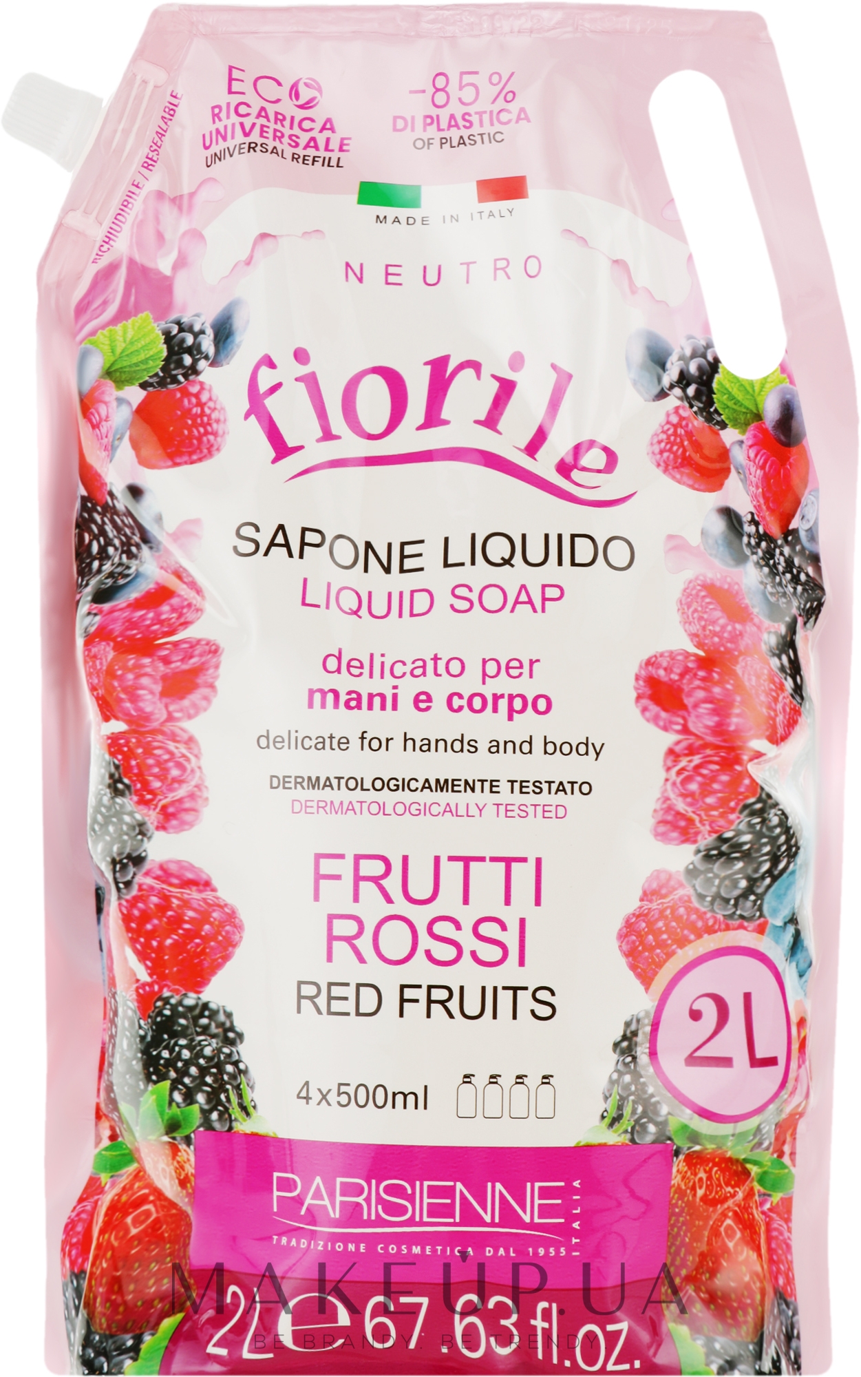 Eco-Ricarica sapone liquido Frutti Rossi I Parisienne Italia