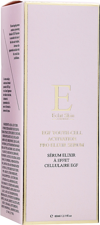 Сироватка-еліксир для обличчя - Eclat Skin London EGF Youth-Cell Activation Pro-Elixir Serum — фото N1