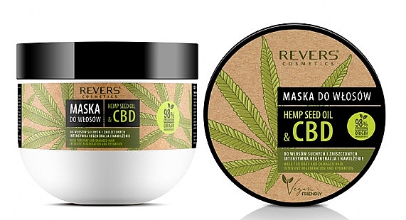 Маска для волосся - Revers Hair Mask With Natural Hemp Oil With CBD — фото N1