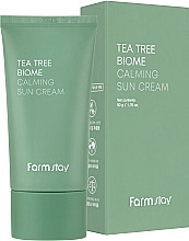 ПОДАРУНОК! Заспокійливий сонцезахисний крем - FarmStay Tea Tree Biome Calming Sun Cream — фото N2