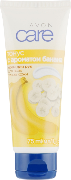 Крем для рук з ароматом банана «Тонус» - Avon Care — фото N1