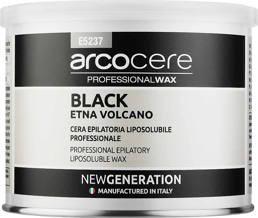 Воск в банке, черный - Arcocere New Generation Black Etna Volcano — фото N1