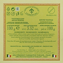 Натуральне мило "Бергамот і гарденія" - Saponificio Artigianale Fiorentino Capri Bergamot & Gardenia Soap — фото N3