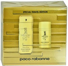 Духи, Парфюмерия, косметика Paco Rabanne 1 Million Special Travel Edition - Набор (edt/100ml + deo/75ml)