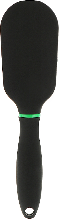 Массажная овальная мини щетка для волос, зеленая - Titania Softtouch — фото N2